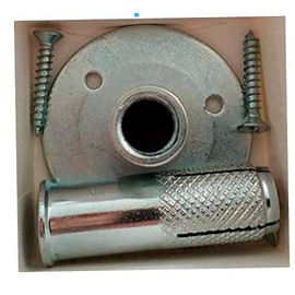 MoreSpace Extra Anchors Patio Umbrella Stand Wood and Concrete