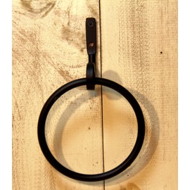 Towel Ring - Wrought Iron- Hand Made