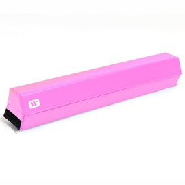 We Sell Mats – 6 Foot PRO Balance Beam – Vinyl Surface Folding Beam – Durable Gymnastics Beam - Pink