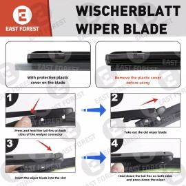 MGT 26"+22" Wiper Blades OEM Replacement For Toyota Tundra 2021-2017 & 2011-2007