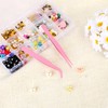 Tweezers for Crafting, 2 PCS Stainless Steel Sticker Tweezers Kit