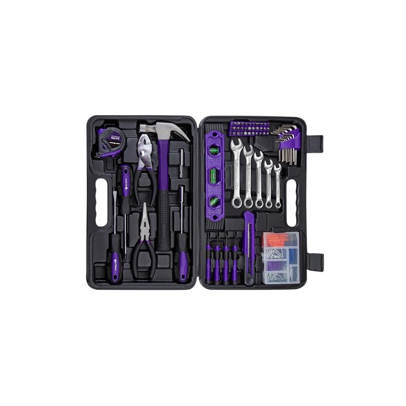 CARTMAN 152-Piece Basic Household Hand Tool Set,with Toolbox Storage Case,