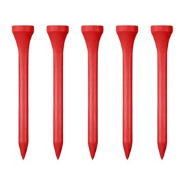 Zivisk Wooden Golf Tees 2-3/4" 100 Count 70mm Red