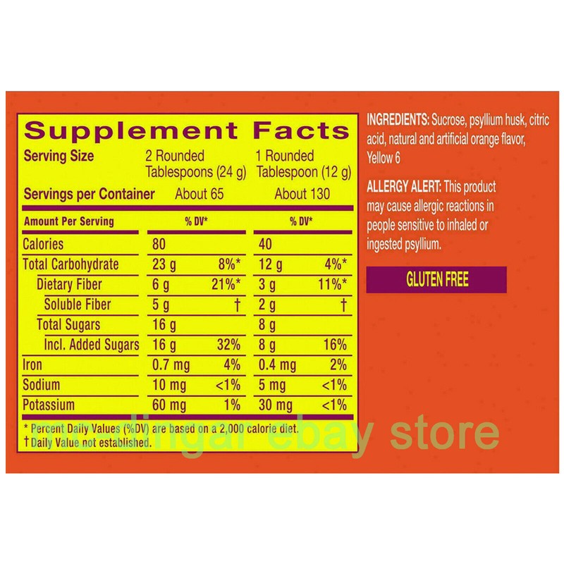 Metamucil 55 oz Metamucil 4-in-1 MultiHealth Fiber Supplement Powder Orange