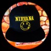 NIRVANA PATCHED BLACK SNAPBACK TRUCKER HAT