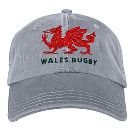 Wales Rugby Dragon Twill Cap Grey