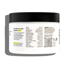 Untoxicated Moisture Boost Hydrating Cream for Sensitive Skin with Ceramides and Hyaluronic Acid: No Common Irritants, Hypoallergenic, Fragrance Free,