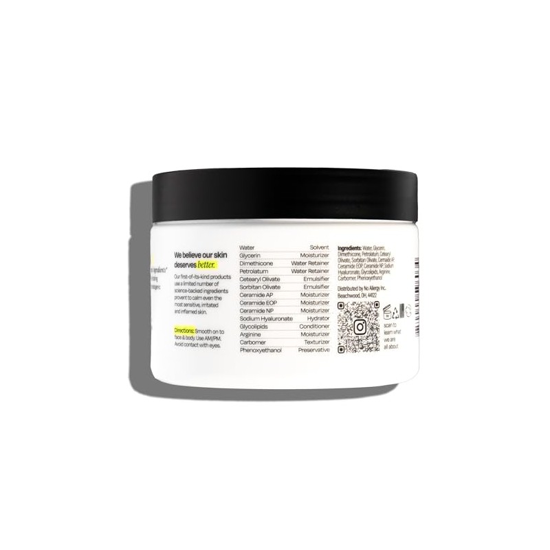 Untoxicated Moisture Boost Hydrating Cream for Sensitive Skin with Ceramides