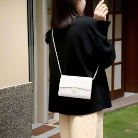 HWNNON Small Purses for Women, Women's Phone Bags, Multi-functional Phone Wallets, Phone Bags with Card Slots, Stylish & Portable Cell Phone Purse (Pink, Beige)