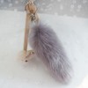 COZENTA Tail Keychain Strap Fur Fluffy Fluffy Fox Cosplay Costume