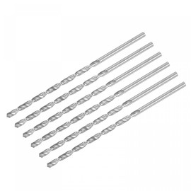 sourcing map HSS(High Speed Steel) Extra Long Twist Drill Bits, 5mm Drill Diameter 160mm Length for Hardened Metal Woodwork Plastic Aluminum Alloy 6 Pcs