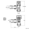 iBathUK | Thermostatic Chrome Angled Towel Radiator Valves TRV 15mm