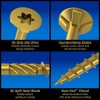 Power Pro - Tornillos de madera exteriores de primera calidad,