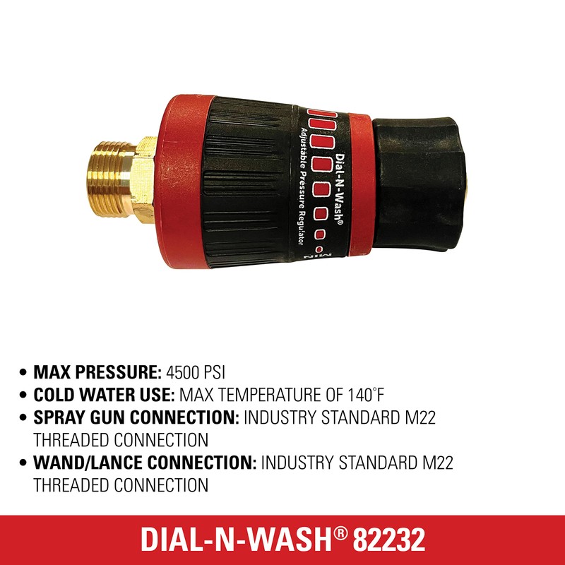 Simpson Cleaning 82232 Dial-N-Wash Adjustable Pressure Regulator for Pressure Washers,