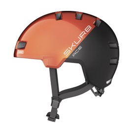 ABUS city helmet Skurb ACE - stylish bike helmet for everyday use, skating, BMX riding or longboarding - orange, size L