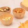 ZTHapwa Bamboo Wooden Bowls Set of 6, 3 Inch Small