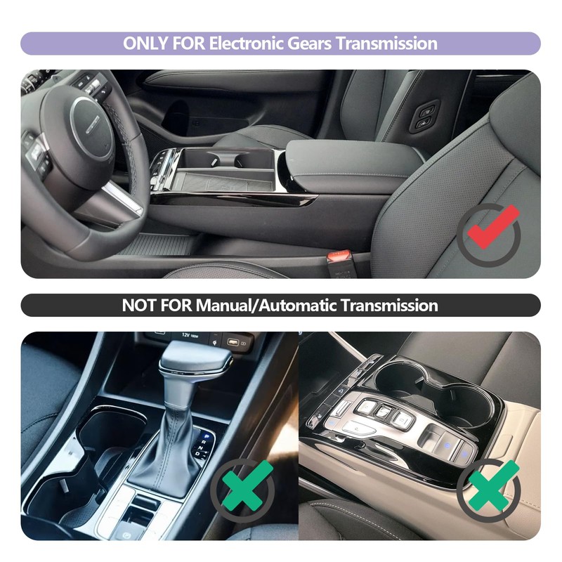 LUWU Lower Console Organizer Compatible with 2025 Hyundai Tucson Accessories