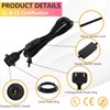 AdiyZ Pendant Light Cord - 20 Feet Hanging Light Bulb