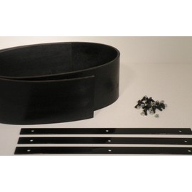 Universal Heavy Duty Rubber Snow Deflector Kit up to 6-8ft. Straight Plow