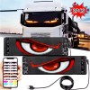 GOODFITMENT 2X 590mm Windshield Devil LED Eyes Light Soft Screen