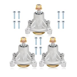 GCCSJ (3 Pack) Spindle Assembly Compatible with 604214 for Hustler Raptor Limited Raptor 36 42 52 inch Lawn Tractors Mandrel Assembly