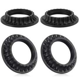 DiCUNO E26 Light Socket Ring, Black Lamp Shade Ring Collar with Diameter of 1-3/8 Inches, Thread Retainer Ring Replacement for Medium E26 Light Fixture, 4 Packs
