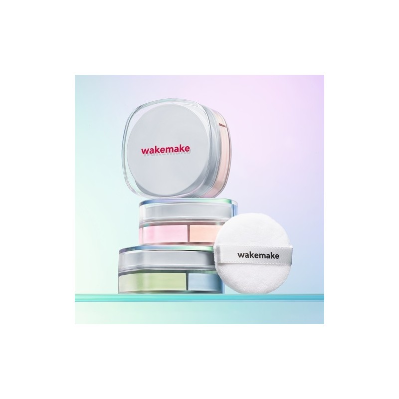 WAKEMAKE Stay Fixer Multi Color Powder Set (+brush) - [SINGLE]