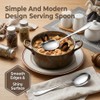 3 PCS Large Serving Spoons Stainless Steel Serving Utensils (Silver)