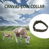 Qcwwy Cow Collar, Adjustable 4-Layer Canvas Calf Collar, Tie, Cattle