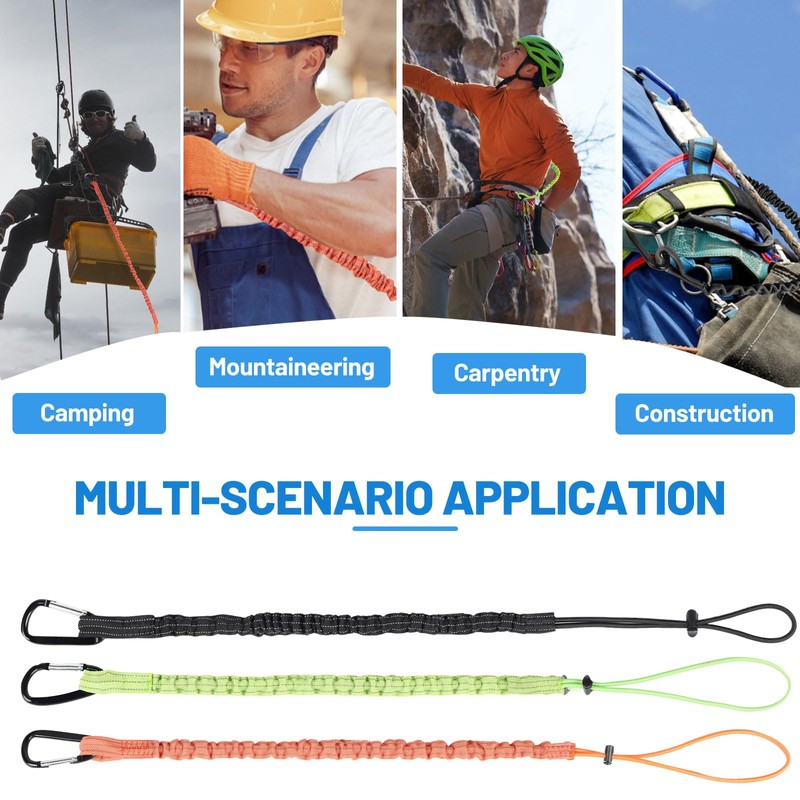 DBREAKS Pack of 3 Tool Fall Protection, Safety Lanyard with
