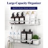 Kitsure Shower Caddy Extra Large - Adhesive Shower Organizer, Stainless