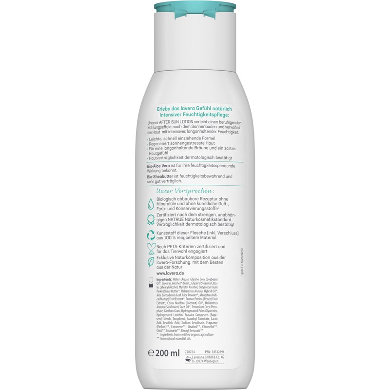 lavera After Sun Lotion - 24 Hours Moisturiser - Soothing
