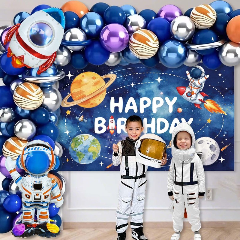 139Pcs Space Themed Party Decorations