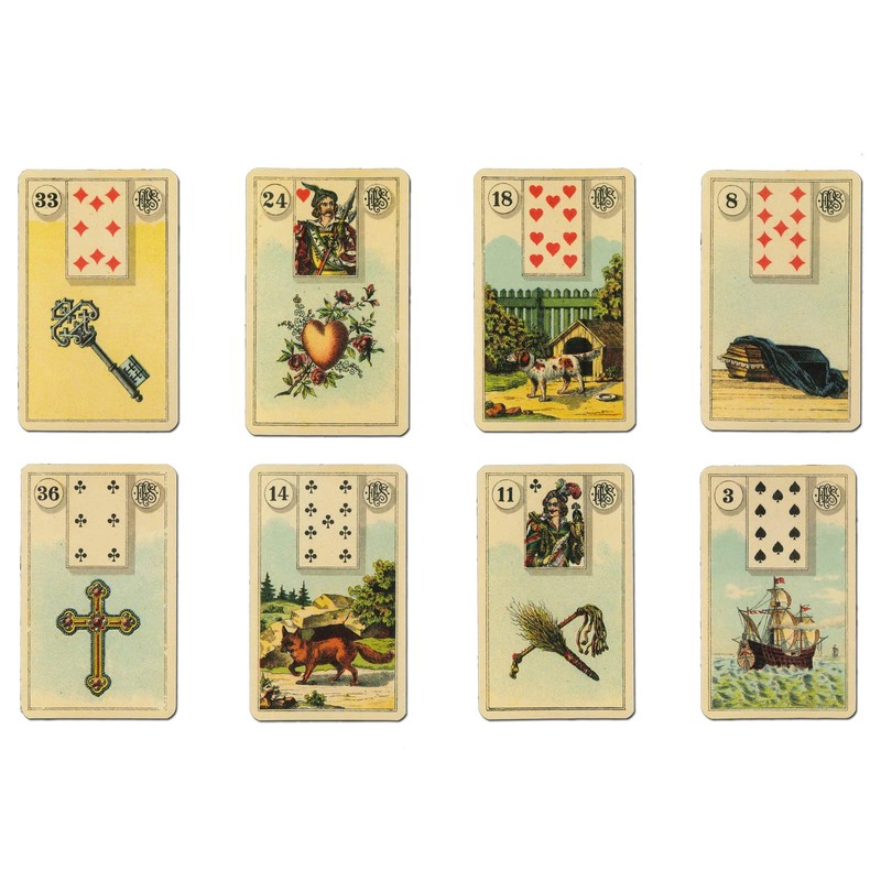 Grande Tableau 36 Cards, Fortune-telling, Oracle Card, Japanese Instruction Paper