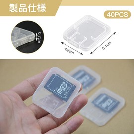 SD Card Case, Micro SD Card, Micro SD Card, Memory Card, Storage Case, Card Holder, Waterproof, Small, Thin, Clear, Simple, Portable, Convenient, Storage, Organization, Storage, Set of 40