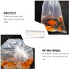 TEHAUX 50pcs Plastic Clear Fish Bags, 6 x15 inch Leak