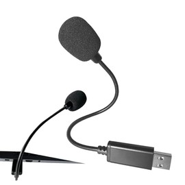 MERAIJIN USB Microphone for Laptop/PC - Compact USB Gooseneck Microphone - Plug & Play, Crystal-Clear Sound for Gaming, Podcasts, Online Meetings (USB Type-A-No Mute Button)