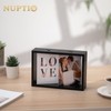 NUPTIO Black Photo Frames for Family: Double Picture Frame for