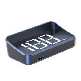 Coollooda Speedometer, HUD, Retromounted, GPS, Head-up Display, Car Speedometer, Speed Display, Car Speedometer, Compatible with All Vehicles, Automatic Brightness Adjustment, Included Shading Cover