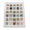 15Pcs Mini Wishing Bottles Chip Stone Set Crystal Tumbled Reiki