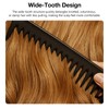 6-Pack Wide Tooth Hair Combs for Men, Durable Detangling &