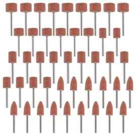 EPLZON Sanding Bits for Dremel Rotary Tool Grinding Stone Sanding Drill Bits with 1/8" Shank for Grinding Polishing Deburring Ferrous Metal(Pack of 45pcs)