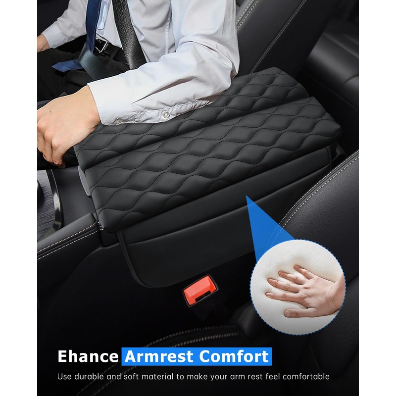 INTGET Car Center Console Armrest Cover for Nissan Rogue Accessories