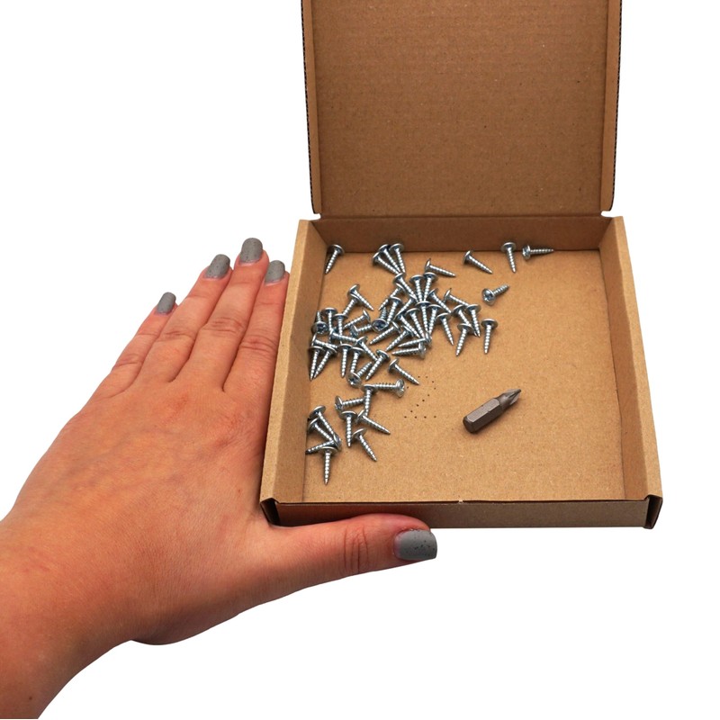 SKIR'CO (Pack of 100) Galvanised Steel 3.0 x 12mm Wood