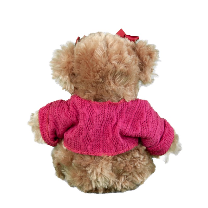 Bukowski Tova Teddy Bear 25 cm Brown/Pink with Jumper Plush