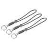 YOKIVE 3 Pcs Paracord Lanyard with Clasps, Wrist Keychain Cord