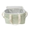 Sage Stripe Cooler Bag | La Palma