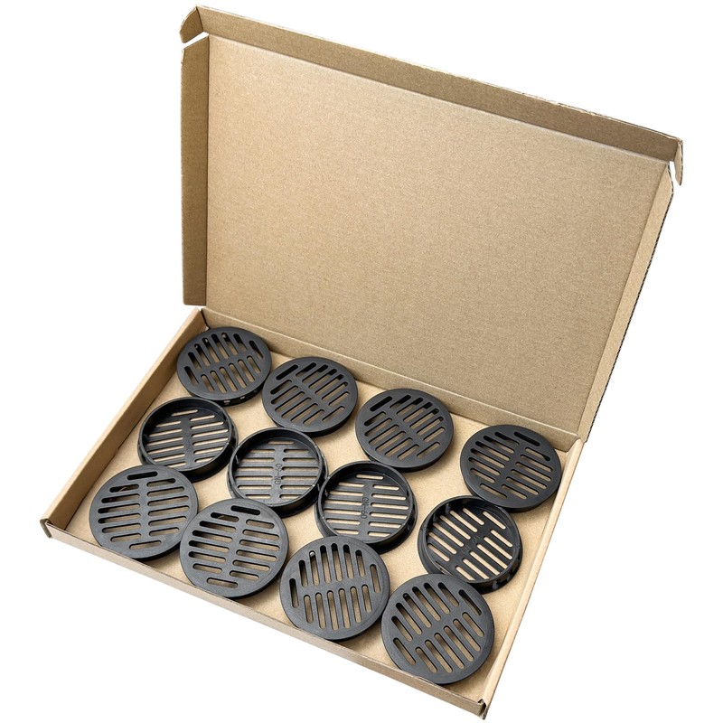 12 PCS Plastic Snap-On Mesh Air Vent Covers for Bathroom,