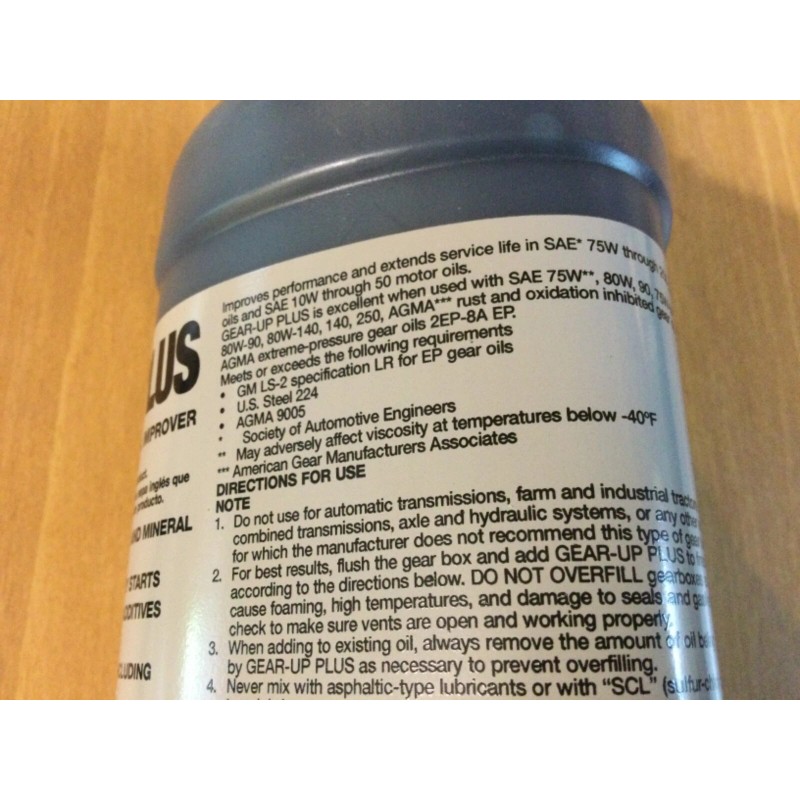 LubeMaster Gear-Up Plus Premium Gear and Bearing Oil Improver