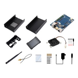 Waveshare Network Attached Storage All-in-One Mini-Computer, Compatible with Raspberry Pi Compute Module 4, Personal Network Storage Server, Not Including CM4104008 Module